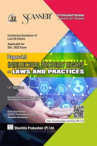 Scanner for Intellectual Property Rights Laws and Practices (Paper 9.3 | Module 3) â€“ Covering past exam questions & detailed answers | New Syllabus | CS Professional | Dec. 2022 Exam