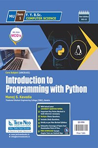 Introducing to Programming with Python For Sem 1 MU B.Sc Computer Science Course Code : USCS102