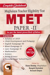 MEGHALAYA TET : PAPER - II : AS PER LATEST SYLLABUS : A GUIDEBOOK OF TET OF MEGHHALAYA : INCLUDING PREVIOUS YEAR QUESTION PAPERS : SECOND IMPRESSION 2023 : ENGLISH MEDIUM.