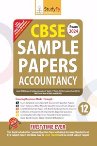 StudyFy CBSE Sample Papers Class 12 Accountancy For 2024 Exam