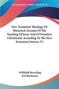 New Testament Theology Or Historical Account Of The Teaching Of Jesus And Of Primitive Christianity According To The New Testament Sources V1