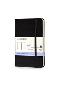 Moleskine Art Plus Sketchbook, Pocket, Plain, Black, Hard Cover (3.5 X 5.5)