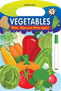 Write and Wipe Book  Vegetables