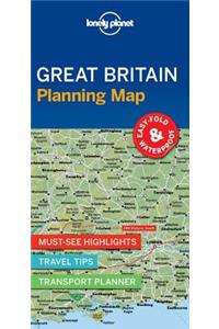 Lonely Planet Great Britain Planning Map