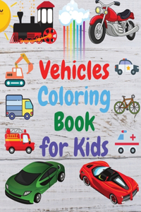 Vehicles Coloring Book for Kids