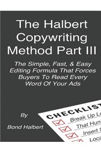 Halbert Copywriting Method Part III