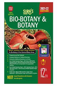 SURA`S 12th Standard Bio-Botany and Botany Short and Long Version Exam Guide in English Medium