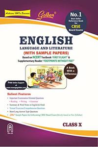 Golden English Language and Literature: (With Sample Papers) A book with a Differene for Class - 10 (For 2020 Board Exams) (Old Edition)
