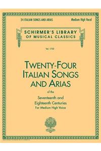 24 Italian Songs & Arias - Medium High Voice