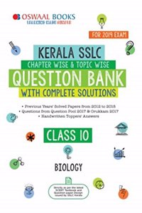 Oswaal Kerala SSLC Question Bank Class 10 Biology Chapterwise and Topicwise (For March 2019 Exam): Chapterwise & Topicwise with solution