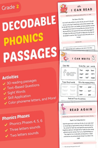 Decodable Phonics Passages Grade 2