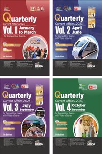 2024 YEARLY Current Affairs Pack of 4 Quarterly Issues (January to December 2023) for Competitive Exams 6th Edition | Civil Services, UPSC, State PSC, CUET, SSC, Banking, Railways, CDS, NDA, CAPF & AFCAT |