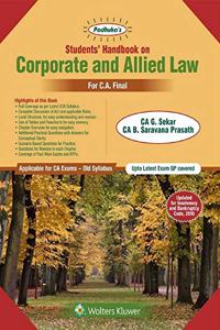 Students Handbook on Corporate and Allied Law: For CA Final Old Syllabus