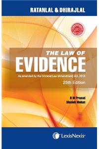 The Law Of Evidence-As Amended By The Criminal Law (Amendment) Act, 2013
