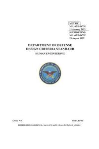 MIL-STD-1472G Department of Defense Design Criteria Standard Human Engineering 11 January 2012