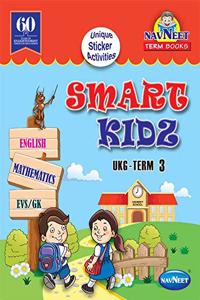 Navneet Term Book-Smart Kidz UKG Term 3 SR.K.G.|English| Pre School Book|