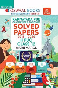 Oswaal Karnataka PUE Solved Papers II PUC Mathematics Book Chapterwise & Topicwise (For 2021 Exam)