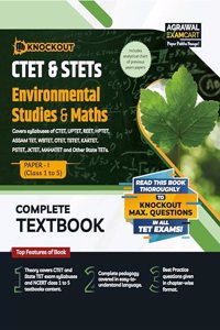 Examcart CTET & STETs Paper-1 (Class 1 to 5) Environmental Studies and Maths Textbook for 2024 Exam in English