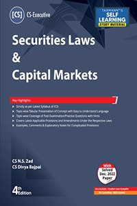 Taxmann's Securities Laws & Capital Markets (Paper 6 | SLCM) â€“ Updated & amended study material in simple/concise language | subject matter in tabular format | CS Executive | June/Dec. 2023 Exams