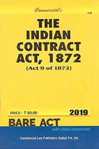 Commercial's The Indian Contract Act, 1872 - 2021/Edition
