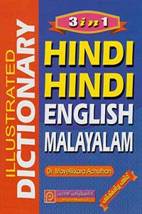 3 in 1 Hindi Hindi English Malayalam Dictionary