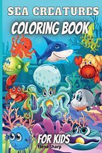 Sea Creatures Coloring Book For Kids