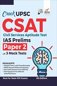 Crack UPSC CSAT Civil Services Aptitude Test IAS Prelims Paper 2 with 3 Mock Tests 9th Edition