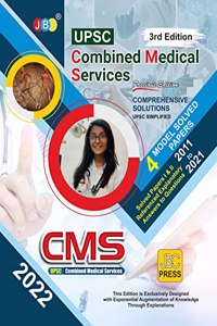 JBC PRESS UPSC CMS 2022, 4 Model Solved Papers And 22 Previous Year Papers Along With Solutions From 2011-2021 Of UPSC Combined Medical Services, Best UPSC CMS Book 2022 For UPSC CMS 2022 Preparation