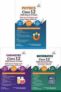 Physics, Chemistry, Mathematics Class 12 CBSE Board 13 Years Skill-wise & Chapter-wise Solved Papers (2008 - 20) 7th Edition