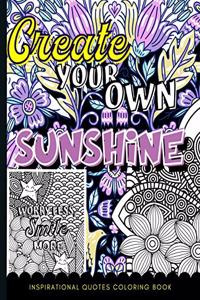 Inspirational Quotes Coloring Book