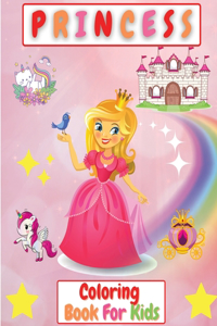 Princess Coloring Book For Kids