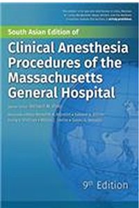 Clinical Anesthesia Procedures Of The Massachusetts General Hospital 9Ed (Pb 2016)