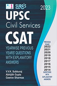 SURA'S UPSC Civil Services CSAT Previous Years Questions with Explanatory Answers Book in English - Latest Updated Edition 2023