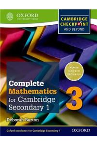 Complete Mathematics for Cambridge Secondary 1 Student Book 3