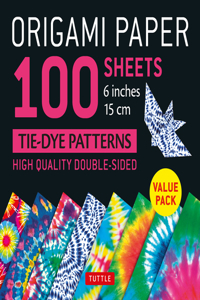 Origami Paper 100 sheets Tie-Dye Patterns 6 inch (15 cm)