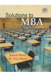 Solutions To MBA Fourth Semester