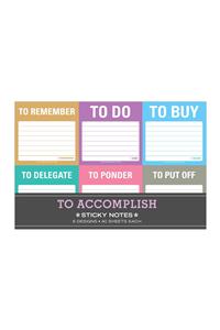 Knock Knock To Accomplish Sticky Note Packet: Sticky Packet