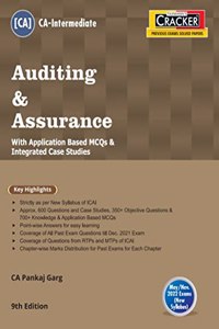 Taxmann's CRACKER for Auditing & Assurance with Application Based MCQs & Integrated Case Studies ? Covering 1,650+ Question/Case Studies with Detailed Point-wise Answers | CA Inter | May 2022 Exams [Paperback] CA Pankaj Garg
