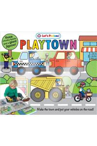 Puzzle Play Set: Playtown: Three Chunky Books and a Giant Jigsaw Puzzle!