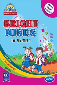 Navneet Semester Book Bright Minds-LKG Semester 1 JR.K.G.|English| Pre School Book|