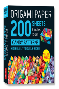 Origami Paper 200 Sheets Candy Patterns 6 (15 CM)