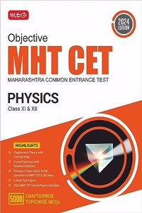 MTG Objective MHT CET Chapterwise Theory with 5 Previous Years Solved Questions Papers (PYQs) Physics Books For 2024 Engineering Entrance Exam