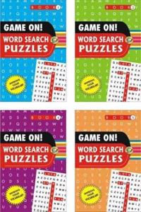 GAME ON ! WORD SEARCH PUZZLES { SET OF 4 BOOKS }