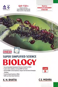 Dinesh Super Simplified Science Biology with Complete Solution - Class 9 (2018-19 Session)