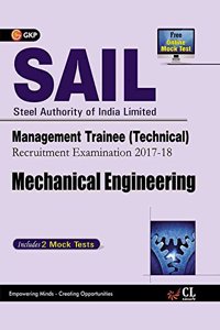 SAIL Mechanical Engineering Management Trainee (Technical) 2017-18