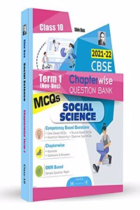 Shivdas CBSE Chapterwise Question Bank with MCQs Class 10 Social Science for 2022 Exam (Latest Edition for Term 1)