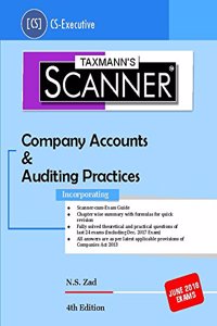 Scanner - Company Accounts &amp; Auditing Practices (CS Executives) For June 2018 Exams