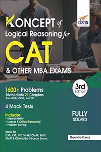Koncepts of LR - Logical Reasoning for CAT & Other MBA Exams 3rd Edition