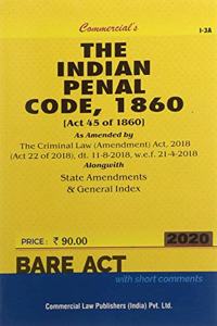 Commercial's The Indian Penal Code, 1860 - 2020/edition