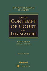 Law Of Contempt Of Court And Legislature